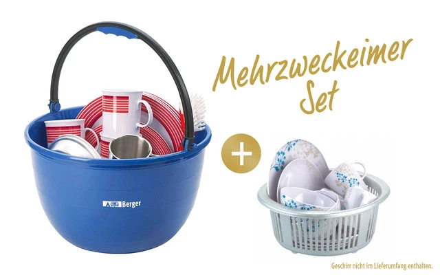 Berger Mehrzweckeimer Inkl. Siebeinsatz 3 Berger Mehrzweckeimer Inkl. Siebeinsatz