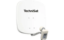 TechniSat DigiDish 45 Sat-Antenne (Universal-Twin-LNB) Polarweiß