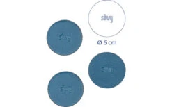 Silwy® Magnet-Pads 5 Cm 4er Set Schwarz