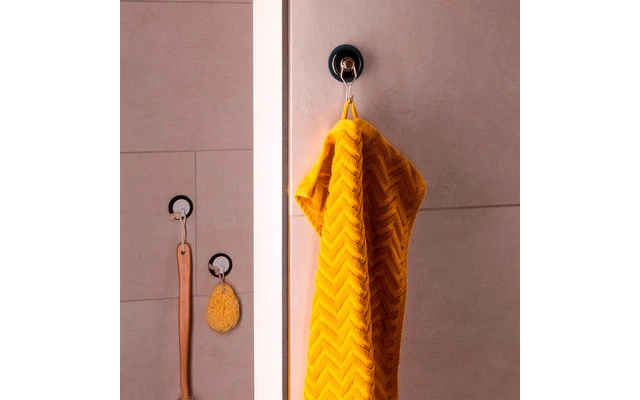 Silwy® Clever Magnethaken Inkl. Metall-Nano-Gel-Pad 5 Cm 2 Tlg. Schwarz 4 Silwy® Clever Magnethaken Inkl. Metall-Nano-Gel-Pad 5 Cm 2 Tlg. Schwarz – Bild 2