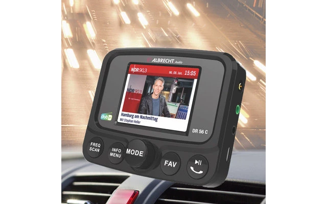 Albrecht DR56 C DAB+ Autoradio-Adapter Mit Farbdisplay 3 Albrecht DR56 C DAB+ Autoradio-Adapter Mit Farbdisplay