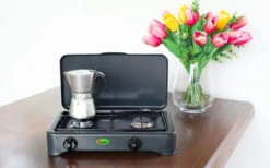 CF Parker 2-flammiger Gaskocher Ohne Zündsicherung Anthrazit -Dometic Verkäufe 397944 2906034