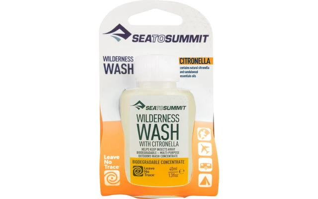 Sea To Summit Wilderness Wash Citronella Wasch- Und Spülmittel 40 Ml 3 Sea To Summit Wilderness Wash Citronella Wasch- Und Spülmittel 40 Ml