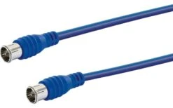 Schwaiger Flexibles SAT Koaxialkabel Mit F Quick Stecker 3 M