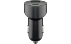 Goobay KFZ USB 2 Port 48W USB-C PD + QC3.0 Sw PL Dual-USB Auto Schnellladegerät USB-C