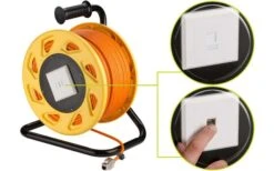 Goobay CAT 7A Netzwerk Kabeltrommel 50m -Dometic Verkäufe 443837 3159458