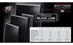 Büttner MT-SM170 Black Line Solarmodul 170 W -Dometic Verkäufe 459039 3155891
