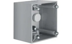 Berker Integro Aufbau-Gehäuse Hoch AP Grau Glänzend