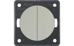 Berker Integro Serientaster 2 Schließer Mit Gemeinsamer Eingangsklemme Polarweiß Glänzend