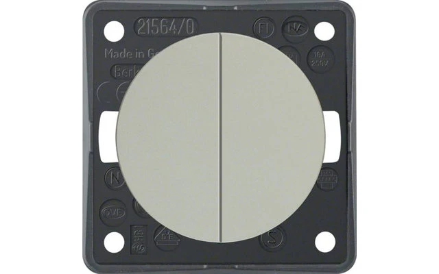 Berker Integro Serientaster 2 Schließer Mit Gemeinsamer Eingangsklemme Edelstahl Matt Lackiert 4 Berker Integro Serientaster 2 Schließer Mit Gemeinsamer Eingangsklemme Edelstahl Matt Lackiert – Bild 2