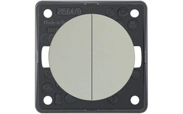 Berker Integro Serientaster 2 Schließer Mit Gemeinsamer Eingangsklemme Edelstahl Matt Lackiert 5 Berker Integro Serientaster 2 Schließer Mit Gemeinsamer Eingangsklemme Edelstahl Matt Lackiert – Bild 3