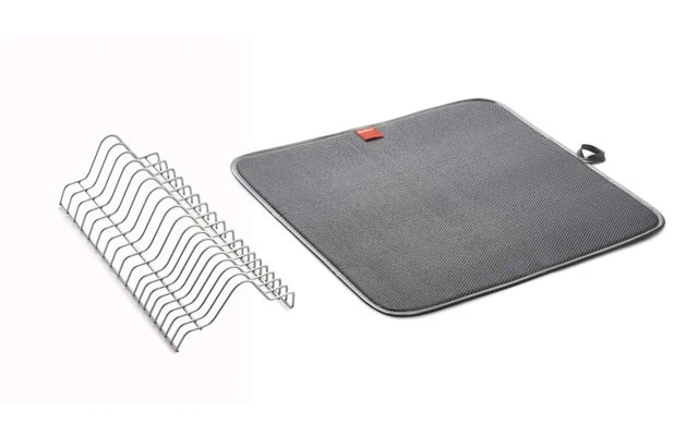 Metaltex Dry-Tex 2-in-1 Abtropfgestell Mit Microfasermatte Schwarz 4 Metaltex Dry-Tex 2-in-1 Abtropfgestell Mit Microfasermatte Schwarz – Bild 2