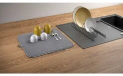 Metaltex Dry-Tex 2-in-1 Abtropfgestell Mit Microfasermatte Silber -Dometic Verkäufe 497414 3367262