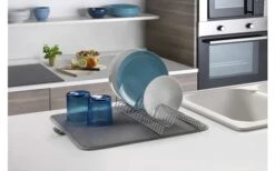 Metaltex Dry-Tex 2-in-1 Abtropfgestell Mit Microfasermatte Silber -Dometic Verkäufe 497453 3367490