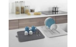 Metaltex Dry-Tex 2-in-1 Abtropfgestell Mit Microfasermatte Silber -Dometic Verkäufe 497516 3367496