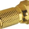 Schwaiger F-Aufdrehstecker (Ø 7 Mm) Vergoldet 1 Stück -Dometic Verkäufe 501686 3318131