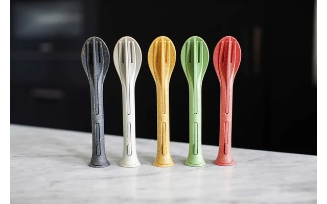 Koziol Klikk Pocket Besteck-Set 3-teilig Nature Wood 5 Koziol Klikk Pocket Besteck-Set 3-teilig Nature Wood – Bild 3