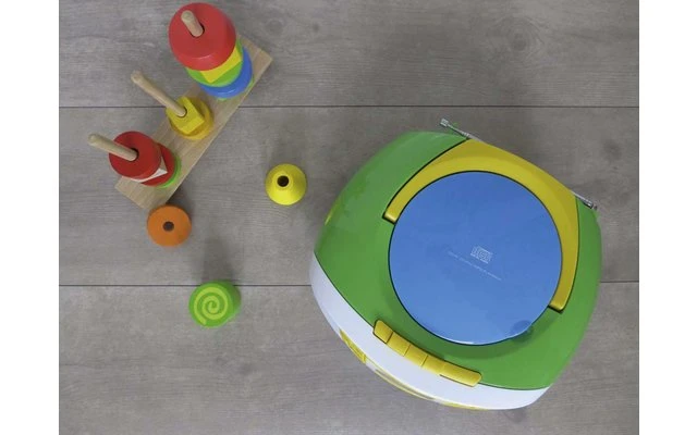 Schwaiger FM/CD/Kassette Boombox Tragbarer CD-Player, Bunt 9 Schwaiger FM/CD/Kassette Boombox Tragbarer CD-Player, Bunt – Bild 7