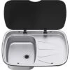 Thetford Argent Sink Spülbecken Links 9,6 Liter -Dometic Verkäufe 510416 3381018