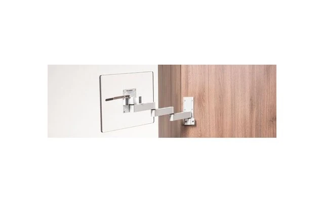 Caratec Flex CFW400A TV Wandhalter 4 Drehpunkte Silber 6 Caratec Flex CFW400A TV Wandhalter 4 Drehpunkte Silber – Bild 4