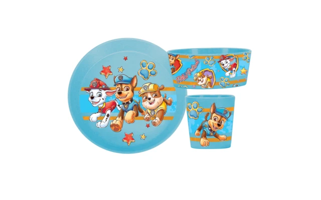 Koziol Connect Paw Patrol Geschirr Set 3 Teilig Creme 4 Koziol Connect Paw Patrol Geschirr Set 3 Teilig Creme – Bild 2