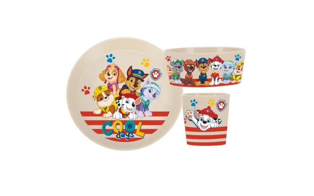 Koziol Connect Paw Patrol Geschirr Set 3 Teilig Creme 3 Koziol Connect Paw Patrol Geschirr Set 3 Teilig Creme
