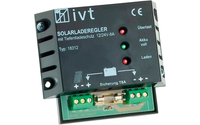IVT Shunt Solar Laderegler 12 V / 24 V 8 A 3 IVT Shunt Solar Laderegler 12 V / 24 V 8 A