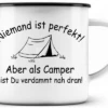 Just Camper Emaille Tasse Niemand Ist Perfekt 1 Just Camper Emaille Tasse Niemand Ist Perfekt -Dometic Verkäufe 648249 4533060