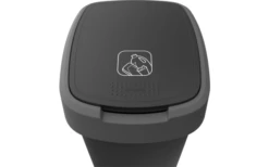 Rotho Twist Abfalleimer Mit Schwing- Und Klappdeckel 25 Liter Dunkelsilber -Dometic Verkäufe 688983 4830074 2