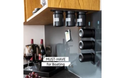 Silwy® Feinkost-Magnetgläser WHITE & CLASSY (192 Ml) 3er-Set Inkl. Metallleiste -Dometic Verkäufe 706742 4793213