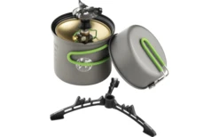 Optimus Crux Weekend Kochsystem 3 Teilig Mit Gaskocher Und 2 Teiligem Kochset