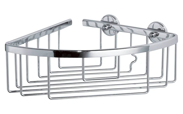 Tesa ALUXX Eckablagekorb Dusche Einstöckig Verchromt 3 Tesa ALUXX Eckablagekorb Dusche Einstöckig Verchromt