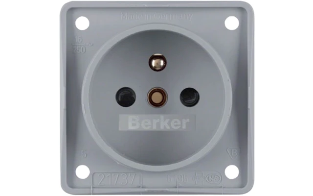 Berker Steckdose Frankreich - Anthrazit Matt 6 Berker Steckdose Frankreich - Anthrazit Matt – Bild 4